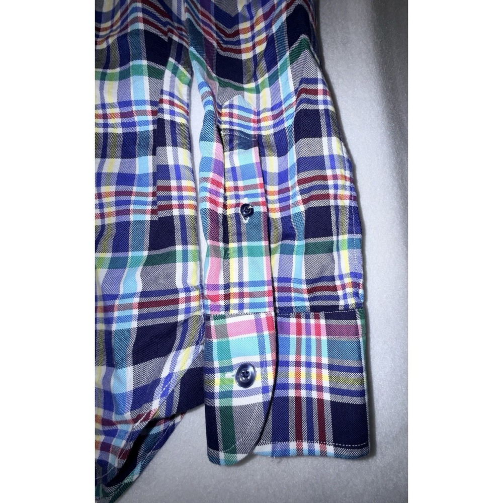 Brancaccio Plaid Shirt Mens Slim‎ Fit Long Sleeve - Picture 6 of 11